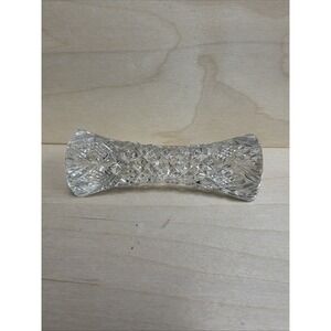 Antique Victorian French Cut Crystal Knife Rest, 4 inches long